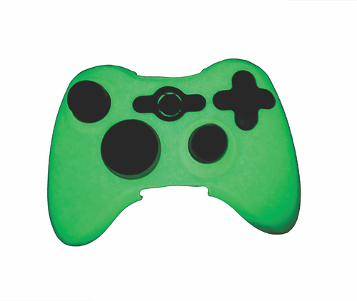 Funda Joystick Xbox 360 Glow(brillan Oscuridad)+2 Cubregrips