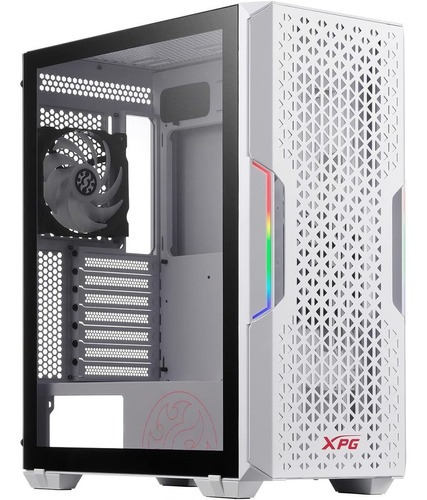 Gabinete Gamer Xpg Starker Air Argb Mid Tower Mesh Blanco