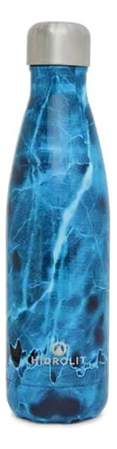 Botella Térmica Frío Calor Hidrolit Estampados Artísticos Color Caribbean Sea