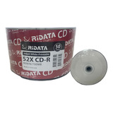 500 Unidades Cd Virgem Ridata Printable 52x 700mb 80min