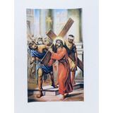 21 Estampas De Jesus En El Via Crucis Mide 8.5x14cm (ev25)