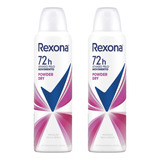 Desodorante Aero Rexona 150ml Fem Powder-kit C/2un