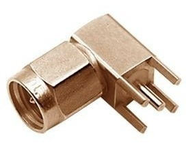 Conector Sma Macho 90° Para Circuito Impreso - Amphenol Iu