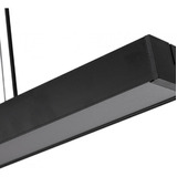 Luminária Pendente Led Linear Otan 24w 4000k 1,20mt Preto 110v/220v