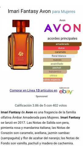 Fragancia Femenina Imari Fantasy - mL a $2000