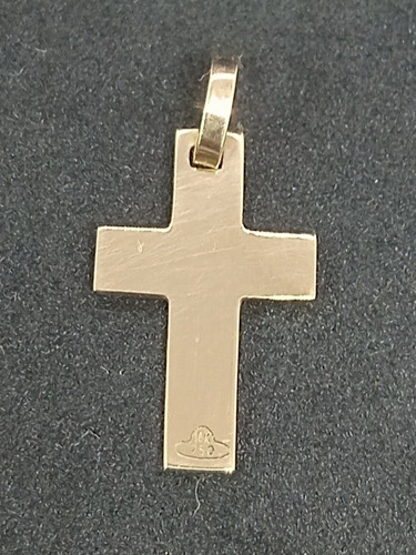 Dije De Cruz Cristiana Oro 18 K ,1.6 Gr