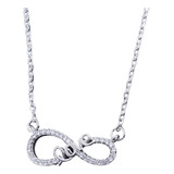 Collar Infinito Love De Plata Ley 925.