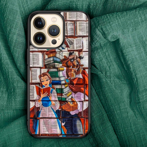 Funda Celular Tpu La Bella Y La Bestia Biblioteca