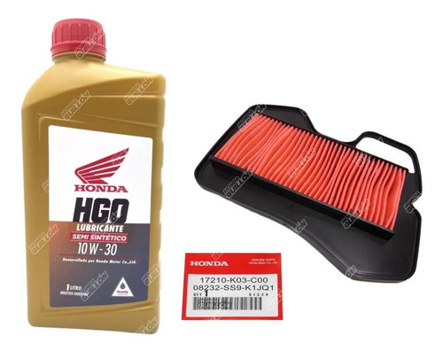 Kit Service Honda Wave S110 Filtro Hgo Semi Sintetico M1