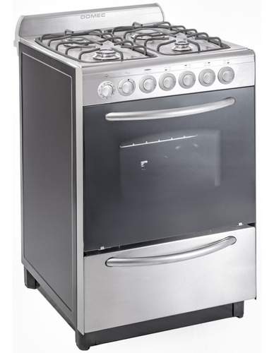 Cocina Domec Cxulev 61067 Inox 56cm Encendido Visor Multigas