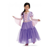 Disfraz Para Niña Rapunzel Princesa Disney Talla Medium