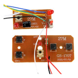 2 Peças Transmissor Receptor Placa Controle Remoto 27 Mhz
