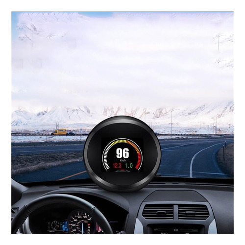 Obd + Gps Pantalla De Calibre Head-up Hud Temperatura De