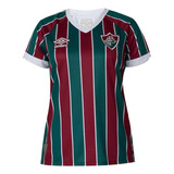 Camisa Umbro Fluminense Oficial 1 2023 Feminina - Vde/bdo