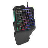 Teclado Mecanico De Una Mano Para Juegos Rgb Enhance (c6hg)