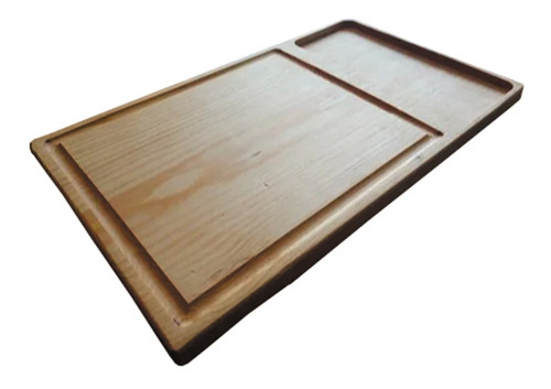 Plato Tabla Madera Asado Carnes 24x40cm Jgo 16 Pzas