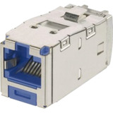 Conector Jack Rj45 Blindado, Llaveado Azul, Estilo Tg,