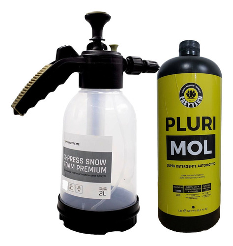 Shampoo Pluri Mol 1,5 Litros Easytech + Snow Foam Waxtreme