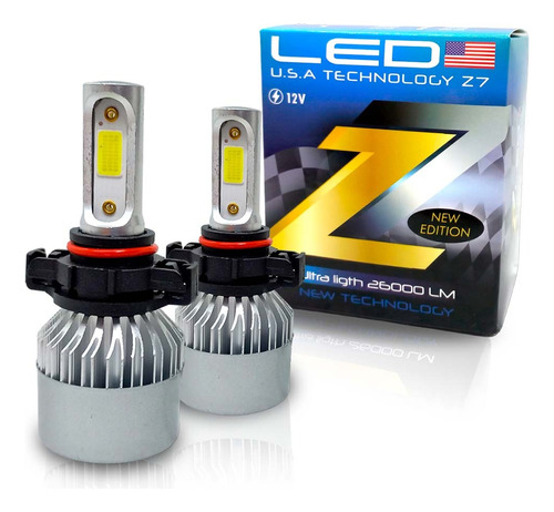 Kit Z7 Cree Led  H1 H3 H7 H11 9006 9005  26.000 Lm  12-24v 