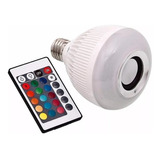 Lâmpada Led 12w Caixa Som Bluetooth 2 X 1 Mp3 Music Bulb 2 Cor Da Luz Rgb 110v/220v