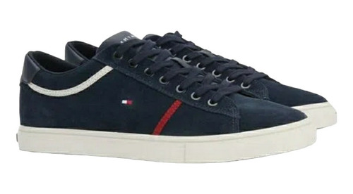 Tenis Tommy Hilfiger Mod Iconic Suede Vulc Varsity C1