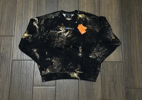 Youngla Sudadera Tree Camo Crewneck Hombre 100% Original