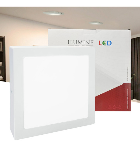 Plafon De Sobrepor Led 25w Luminária Quarto Ilumine Sua Casa