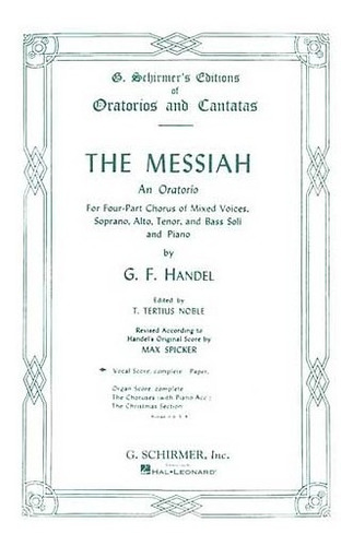 El Mesías: Una Oratorio Completa Partitura Vocal