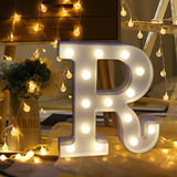 Luces Led Con Letras I Alphabet, Iluminadas, De Plástico Bla