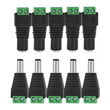 Pack 5 Par Conector Dc Macho Hembra 