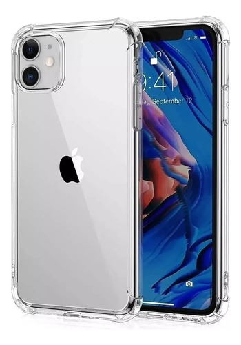 Funda Tpu Para iPhone 11 Transparente + Vidrio Templado 9d