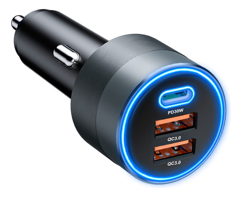 Sonru Cargador De Coche Usb C, 66w/9a Pd3.0 Dual Qc 3.0 Fast