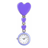 Reloj De Enfermera Corazones Morados