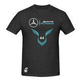 2 Playeras Mod 3 Mercedes - Benz Hamilton 44 Formula 1
