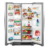 Refrigerador No Frost Whirlpool Wd5600 Acero Inoxidable Con Freezer 708l 127v
