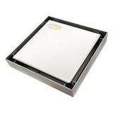 Ralo Inox Square Tampa Invisive Oculta S/borda 15x15 Cm