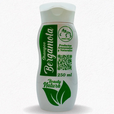 Beauty Natura - Shampoo Natural - Bergamota - 250ml | MercadoLibre