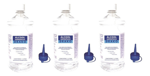 Álcool Isopropílico 99,8% 3 Lt Limpeza Placa Ótimo Produto