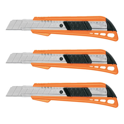 Cutter 18mm Reforzado Plástico Alma Metálica Truper 3 Piezas | MercadoLibre