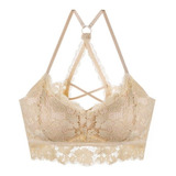 Bralette Corpiño Top De Encaje Con Taza Importado Art Y001