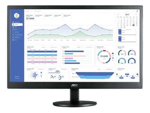 Monitor Aoc 23.6  M2470swh2 Led 75hz Bivolt