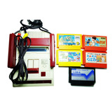 Nintendo Famicom Family Computer 8 Bits Original Com 5 Jogos Originais ( Super Mario Bros 3, Exed Eyes,  Baseball Etc ) 