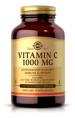 Vitamina C 1000 Mg Solgar Sabor Ninguno