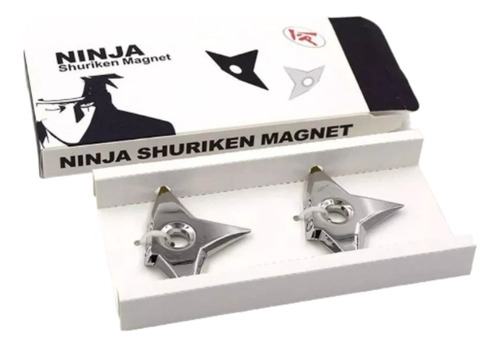 Imanes Estrella Ninja X 2 Shuriken Diseño Iman Magnetico Ohmyshop