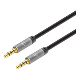 Cable Auxiliar De Audio Estéreo Manhattan 355988 Negro 1m