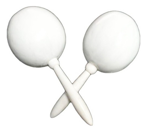 40 Maracas Blancas, Bodas, Producto Mexicano Precio Mayoreo 