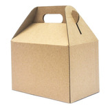 30 Caja Boxlunch Jumbo Microcorrugado Carton Kraft 