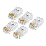 Combo 50 Conector Ficha Rj45  Macho Cat 5e 