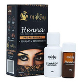 Henna Makiaj Preto 1,5g + Fixador 10ml - Sobrancelhas Ideais