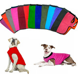 Set X2 Ponchos Polar Liso Abrigo Mascota Liso Talles Grandes